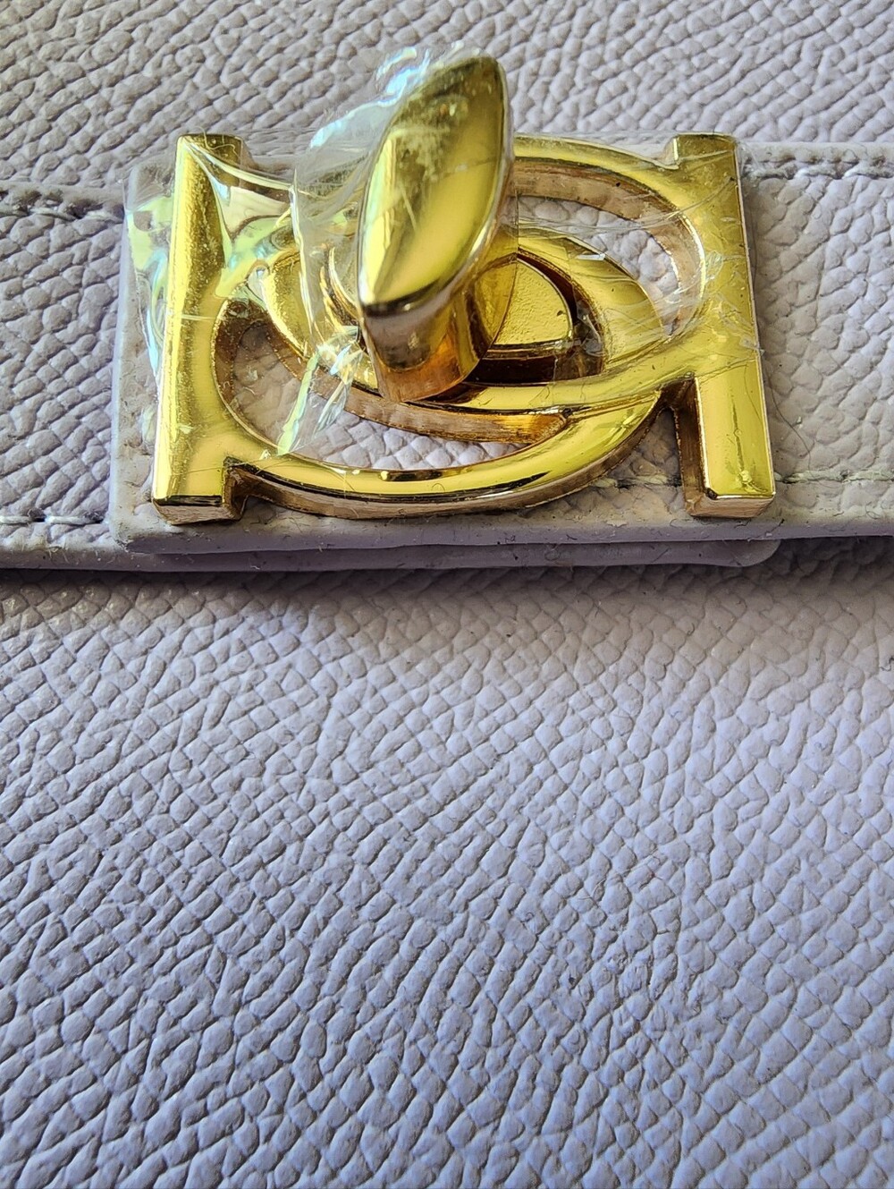 bebe Lavender Evie Top-Handle and Crossbody Satchel with Gold Hardware - Picture 5 of 5